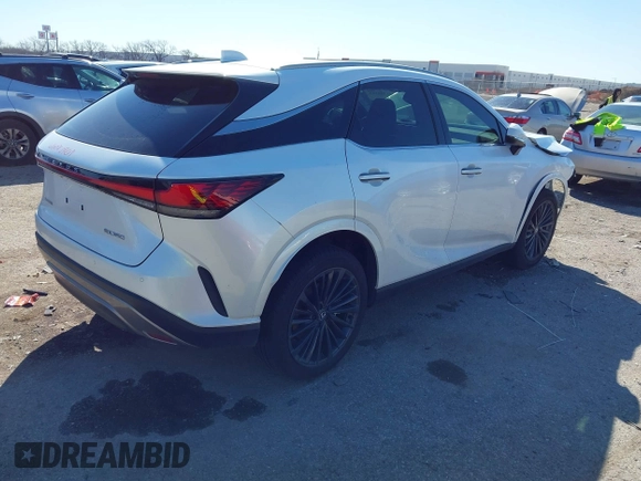 2024 Lexus RX 350 with VIN 2T2BAMBA5RC049230, listed as a IAAI auction lot 41759115 with 4,990 mi miles and . Bid and sale history available at DreamBid. Image 4.