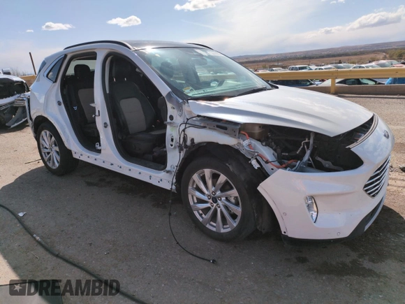 2021 Ford Escape Titanium Hybrid z VIN 1FMCU0DZ2MUB02954, wystawiony jako Copart lot #50558285 z przebiegiem 25 612 mil mil oraz Szkoda całkowita • Salvage title. Historia ofert i sprzedaży dostępna na DreamBid. Obrazek 4.