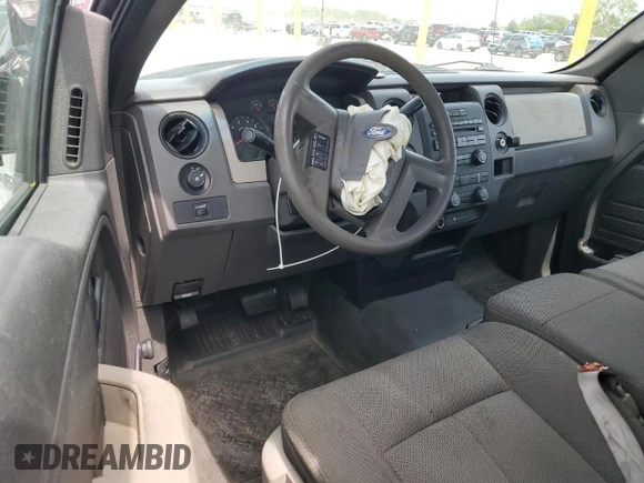 2010 Ford F-150 XL with VIN 1FTMF1CW2AKE74396, listed as a Copart auction lot 55518535 with 200,140 mi miles and Salvage title. Bid and sale history available at DreamBid. Image 8.