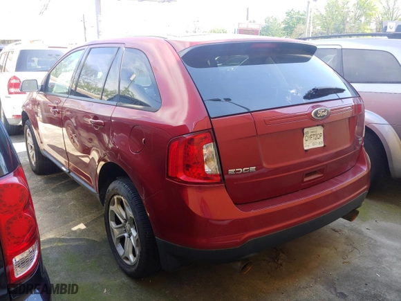 2013 Ford Edge SEL with VIN 2FMDK4JC2DBB62448, listed as a Copart auction lot 53973925 with 233,534 mi miles and Clean Title. Bid and sale history available at carsss.com. Image 3.