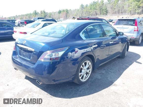 2013 Nissan Maxima SV with VIN 1N4AA5AP9DC805516, listed as a IAAI auction lot 42028936 with 174,555 mi miles and . Bid and sale history available at DreamBid. Image 4.
