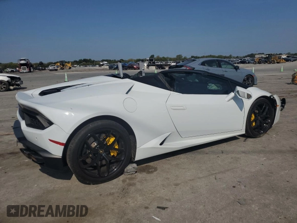 2019 Lamborghini Huracan z VIN ZHWUR2ZF3KLA12441, wystawiony jako Copart lot #69212564 z przebiegiem 25 180 mil mil oraz Szkody całkowita. Historia ofert i sprzedaży dostępna na DreamBid. Obrazek 3.