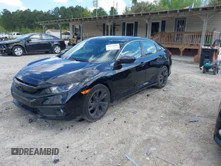 2019 Honda Civic Sedan Sport with VIN 2HGFC2F81KH548051, listed as a IAAI auction lot 41644496 with 118,508 mi miles. Bid and sale history available at carsss.com. Image 17.