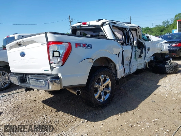 2022 Ford F-150 XL with VIN 1FTFW1E82NFA61139, listed as a IAAI auction lot 41944701 with Not provided miles and . Bid and sale history available at DreamBid. Image 4.