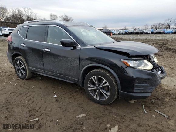 2019 Nissan Rogue SV with VIN JN8AT2MV3KW382428, listed as a Copart auction lot 44080485 with 68,054 mi miles and Salvage Title. Bid and sale history available at carsss.com. Image 4.