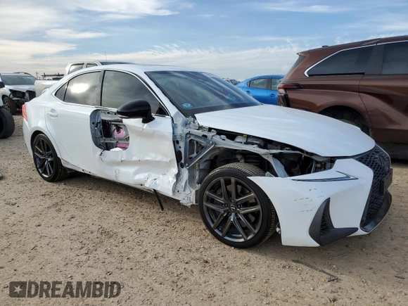 2020 Lexus IS 300 F Sport z VIN JTHGA1D20L5106676, wystawiony jako Copart lot #46802125 z przebiegiem 23 646 mil mil oraz Szkoda całkowita • Salvage title. Historia ofert i sprzedaży dostępna na DreamBid. Obrazek 4.
