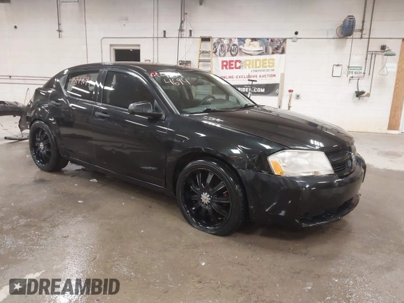2010 Dodge Avenger SXT with VIN 1B3CC4FB8AN119344, listed as a IAAI auction lot 41844694 with 124,839 mi miles and . Bid and sale history available at DreamBid. Image 1.