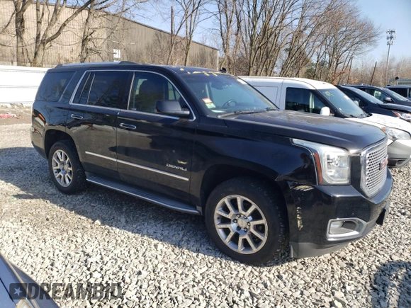 2015 GMC Yukon Denali z VIN 1GKS2CKJ1FR213798, wystawiony jako Copart lot #48545475 z przebiegiem Nie podano mil oraz Czysty tytuł • Clean title. Historia ofert i sprzedaży dostępna na DreamBid. Obrazek 4.