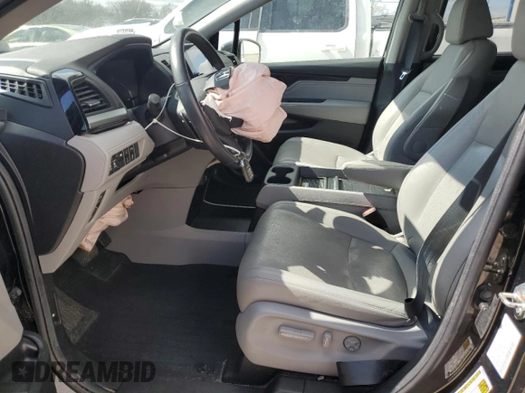 2020 Honda Odyssey Elite with VIN 5FNRL6H91LB032529, listed as a Copart auction lot 47424275 with 54,500 mi miles and Salvage Title. Bid and sale history available at DreamBid. Image 7.
