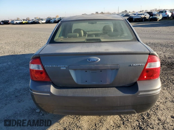 2005 Ford Five Hundred Limited with VIN 1FAHP28105G196579, listed as a Copart auction lot 82986474 with 0 mi miles and Clean Title. Bid and sale history available at carsss.com. Image 6.