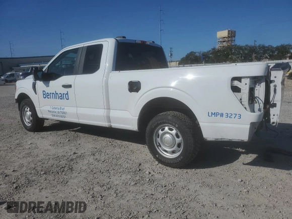 2021 Ford F-150 XL with VIN 1FTEX1C59MFD09404, listed as a Copart auction lot 87176314 with 93,801 mi miles and Salvage title. Bid and sale history available at DreamBid. Image 2.