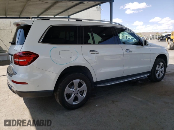 2017 Mercedes-Benz GLS 450 with VIN 4JGDF6EEXHA868385, listed as a Copart auction lot 63715634 with 64,788 mi miles and Salvage Title. Bid and sale history available at DreamBid. Image 3.