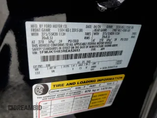 2024 Ford Expedition Max XLT with VIN 1FMJK1H83REA52653, listed as a Copart auction lot 58908145 with 5,198 mi miles and Salvage title. Bid and sale history available at DreamBid. Image 13.