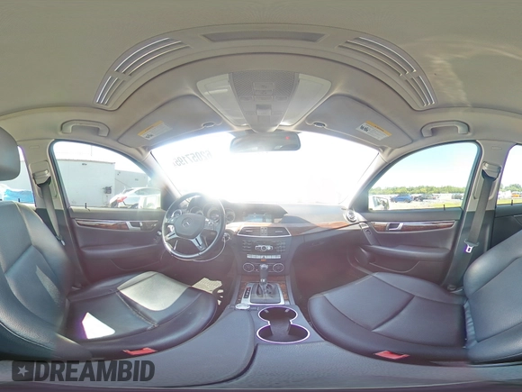 2014 Mercedes-Benz C 250 Sport with VIN WDDGF4HB1EG254153, listed as a Copart auction lot 62057195 with 94,752 mi miles and Salvage title. Bid and sale history available at DreamBid. Image 15.