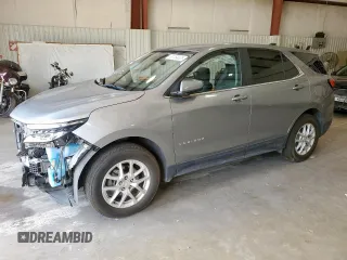 2023 Chevrolet Equinox LT with VIN 3GNAXUEG1PS210114, listed as a Copart auction lot 61154035 with 42,707 mi miles and Salvage title. Bid and sale history available at DreamBid. Image 1.