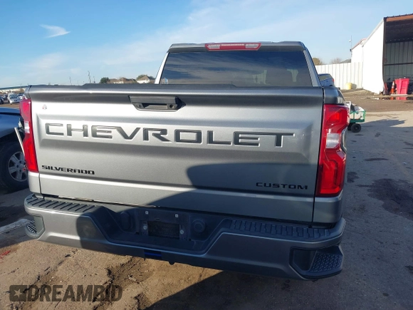 2020 Chevrolet Silverado 1500 Custom with VIN 1GCPWBEHXLZ183253, listed as a IAAI auction lot 41282835 with 128,772 mi miles. Bid and sale history available at carsss.com. Image 16.