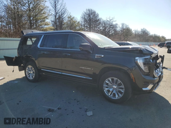 2025 GMC Yukon XL Denali with VIN 1GKS2JRL6SR129529, listed as a Copart auction lot 45733705 with 462 mi miles and Non Repairable. Bid and sale history available at carsss.com. Image 4.