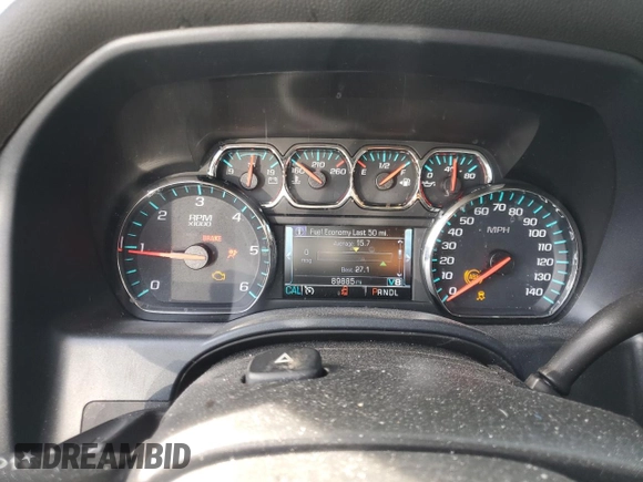 2018 Chevrolet Silverado 1500 LT with VIN 1GCUKREC4JF128159, listed as a Copart auction lot 44807225 with 89,885 mi miles and Salvage Title. Bid and sale history available at DreamBid. Image 9.