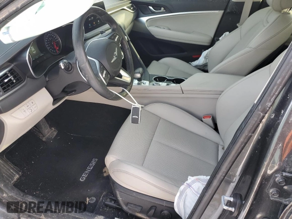 2020 Genesis G70 2.0T Sport with VIN KMTG24LA4LU049107, listed as a Copart auction lot 86111044 with 128,379 mi miles and Salvage Title. Bid and sale history available at carsss.com. Image 7.