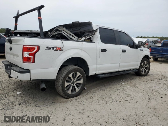 2019 Ford F-150 XL with VIN 1FTEW1C57KFD41736, listed as a Copart auction lot 50130005 with Not Provided miles and Non Repairable. Bid and sale history available at carsss.com. Image 3.