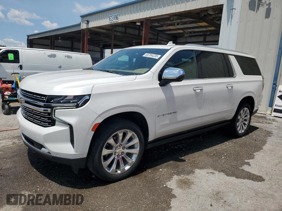2023 Chevrolet Suburban Premier with VIN 1GNSCFKD7PR205475, listed as a Copart auction lot 60704235 with 32,208 mi miles and Clean title. Bid and sale history available at DreamBid. Image 1.