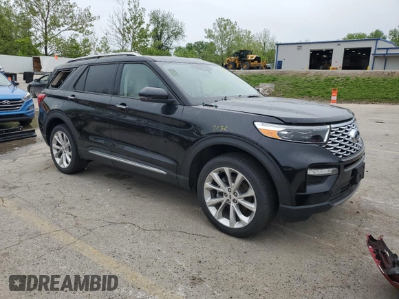 2023 Ford Explorer Platinum with VIN 1FM5K8HC9PGC05410, listed as a Copart auction lot 55442395 with Not provided miles and Salvage title. Bid and sale history available at DreamBid. Image 4.