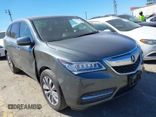 2015 Acura MDX Tech Pkg with VIN 5FRYD4H43FB029832, listed as a IAAI auction lot 41826848 with 66,000 mi miles. Bid and sale history available at carsss.com. Image 1.