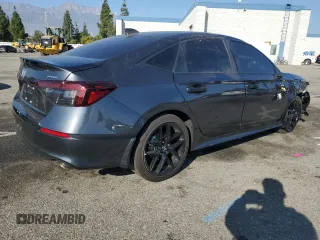 2025 Honda Civic Sedan Sport with VIN 2HGFE2F59SH518408, listed as a Copart auction lot 83813264 with 4,353 mi miles and Salvage Title. Bid and sale history available at carsss.com. Image 3.