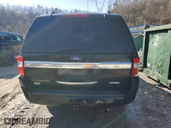 2017 Ford Expedition EL Platinum with VIN 1FMJK1MT6HEA82075, listed as a Copart auction lot 43175415 with 125,405 mi miles and Salvage Title. Bid and sale history available at carsss.com. Image 6.