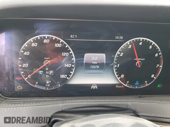 2018 Mercedes-Benz S 560 with VIN WDDUG8GB0JA384253, listed as a Copart auction lot 76186244 with 73,378 mi miles and Non Repairable. Bid and sale history available at DreamBid. Image 9.