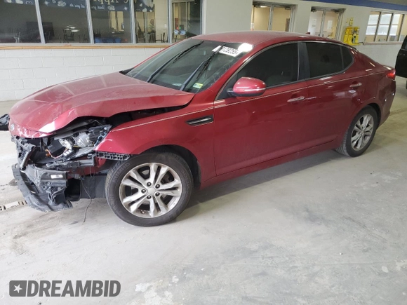 2012 Kia Optima LX with VIN 5XXGM4A73CG078569, listed as a Copart auction lot 49129255 with 157,892 mi miles and Salvage Title. Bid and sale history available at carsss.com. Image 1.