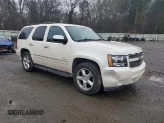 2013 Chevrolet Tahoe LTZ with VIN 1GNSCCE02DR340527, listed as a Copart auction lot 43183805 with 111,696 mi miles and Salvage title. Bid and sale history available at DreamBid. Image 4.