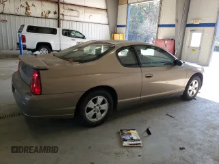 2006 Chevrolet Monte Carlo LT 3.5L with VIN 2G1WM15K569288684, listed as a Copart auction lot 80035514 with 124,324 mi miles and Clean Title. Bid and sale history available at carsss.com. Image 3.