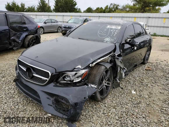 2017 Mercedes-Benz E-Class AMG E 43 with VIN WDDZF6EB8HA210523, listed as a Copart auction lot 59871562 with 55,851 mi miles. Bid and sale history available at carsss.com. Image 2.