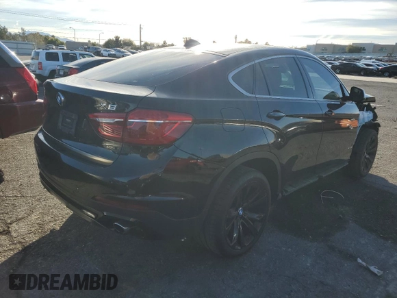 2017 BMW X6 sDrive35i with VIN 5UXKU0C34H0F99839, listed as a Copart auction lot 39993974 with 48,893 mi miles. Bid and sale history available at carsss.com. Image 3.