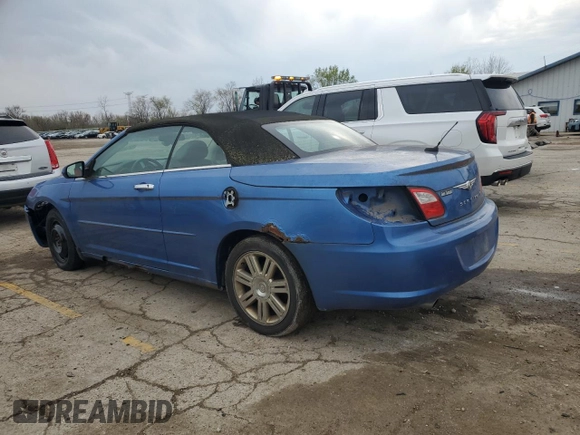 2008 Chrysler Sebring Limited z VIN 1C3LC65M78N207961, wystawiony jako Copart lot #52141355 z przebiegiem Nie podano mil oraz Czysty tytuł • Clean title. Historia ofert i sprzedaży dostępna na DreamBid. Obrazek 2.