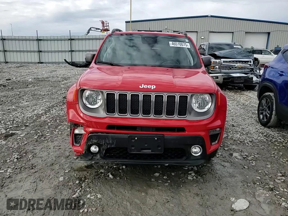 2020 Jeep Renegade Limited with VIN ZACNJAD14LPL42185, listed as a Copart auction lot 46510075 with 68,960 mi miles and Salvage title. Bid and sale history available at DreamBid. Image 11.