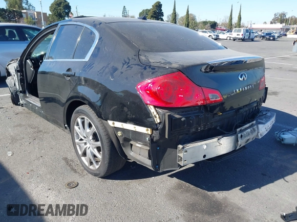 2012 Infiniti G37 Sedan Journey with VIN JN1CV6AP6CM620185, listed as a IAAI auction lot 41337719 with Not Provided miles. Bid and sale history available at carsss.com. Image 3.