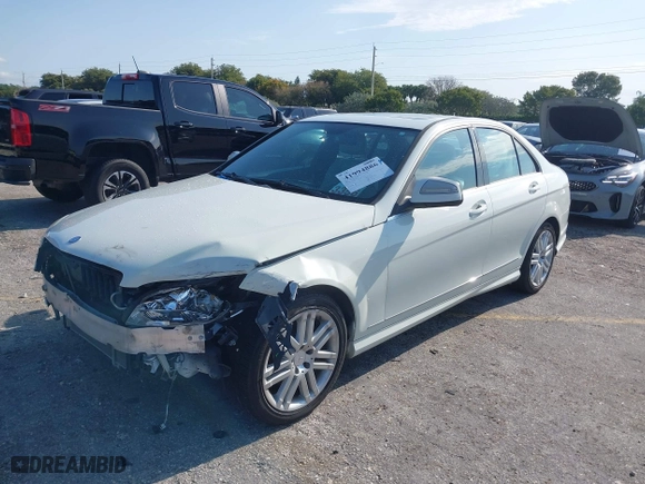2009 Mercedes-Benz C-Class 3.0L Sport with VIN WDDGF54X99R078597, listed as a IAAI auction lot 41994886 with 238,412 mi miles. Bid and sale history available at carsss.com. Image 2.