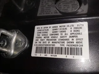 2013 Acura TSX with VIN JH4CU2F40DC007685, listed as a IAAI auction lot 41603251 with 94,769 mi miles. Bid and sale history available at carsss.com. Image 9.