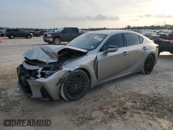 2023 Lexus IS 350 F Sport with VIN JTHGZ1B24P5071822, listed as a Copart auction lot 54992915 with 17,833 mi miles and Salvage title. Bid and sale history available at DreamBid. Image 1.