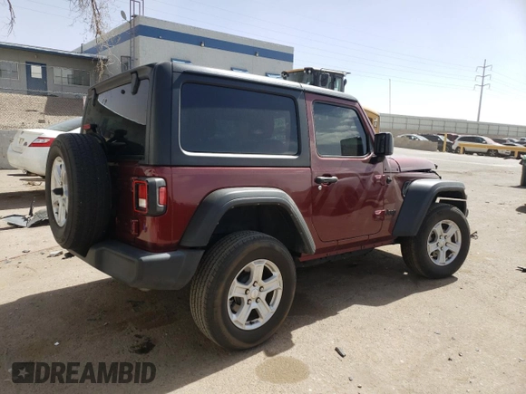 2021 Jeep Wrangler Sport S with VIN 1C4HJXAG8MW817482, listed as a Copart auction lot 47431485 with 29,775 mi miles and Salvage Title. Bid and sale history available at DreamBid. Image 3.