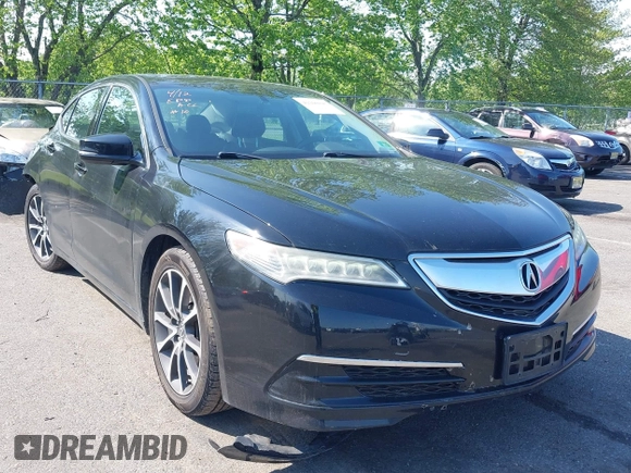 2015 Acura TLX V6 with VIN 19UUB2F35FA004977, listed as a IAAI auction lot 42200845 with 139,451 mi miles and . Bid and sale history available at carsss.com. Image 1.