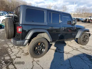 2021 Jeep Wrangler Unlimited Sport Altitude with VIN 1C4HJXDN0MW709609, listed as a Copart auction lot 84148934 with Not provided miles and Salvage title. Bid and sale history available at DreamBid. Image 3.