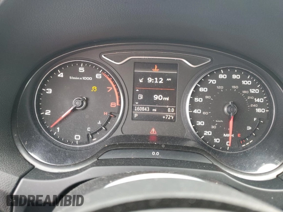 2015 Audi A3 1.8T Premium Plus with VIN WAUCCGFF6F1008872, listed as a Copart auction lot 51238055 with 160,843 mi miles and Clean Title. Bid and sale history available at carsss.com. Image 9.