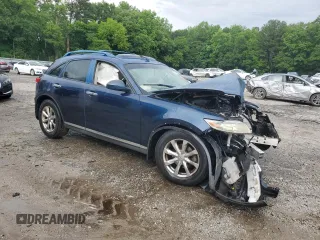 2008 Infiniti FX with VIN JNRAS08U78X105014, listed as a Copart auction lot 60155665 with Not provided miles and Salvage title. Bid and sale history available at DreamBid. Image 4.