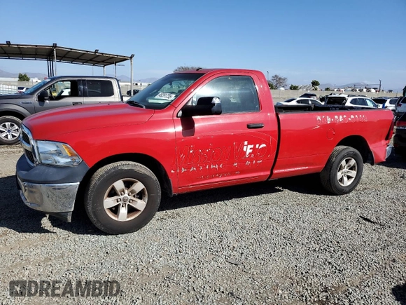 2017 Ram 1500 Tradesman z VIN 3C6JR6DG3HG687011, wystawiony jako Copart lot #49291755 z przebiegiem 70 647 mil mil oraz Czysty tytuł • Clean title. Historia ofert i sprzedaży dostępna na DreamBid. Obrazek 1.