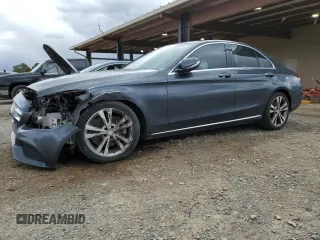 2015 Mercedes-Benz C 300 with VIN 55SWF4JB7FU072936, listed as a Copart auction lot 49682475 with 122,269 mi miles and Salvage Title. Bid and sale history available at carsss.com. Image 1.