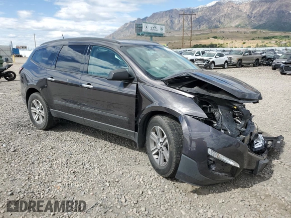 2017 Chevrolet Traverse LS z VIN 1GNKVFED6HJ269657, wystawiony jako Copart lot #57065555 z przebiegiem 46 906 mil mil oraz Szkoda całkowita • Salvage title. Historia ofert i sprzedaży dostępna na DreamBid. Obrazek 4.