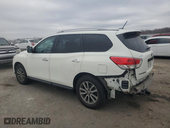 2016 Nissan Pathfinder SV with VIN 5N1AR2MM7GC624076, listed as a Copart auction lot 48936925 with 126,455 mi miles and Salvage Title. Bid and sale history available at carsss.com. Image 2.